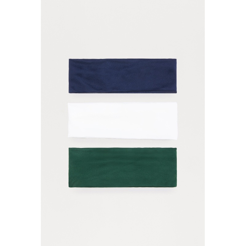 Athletic Girly 3 Piece Headband Set – Navy/combo