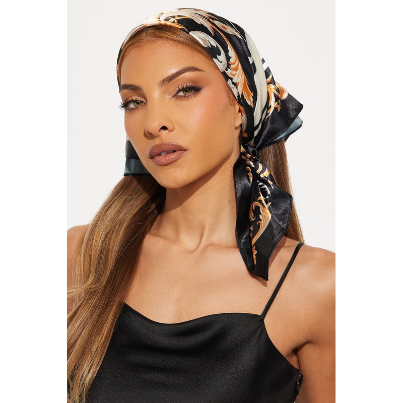 Flying First Class Head Scarf – Black/combo