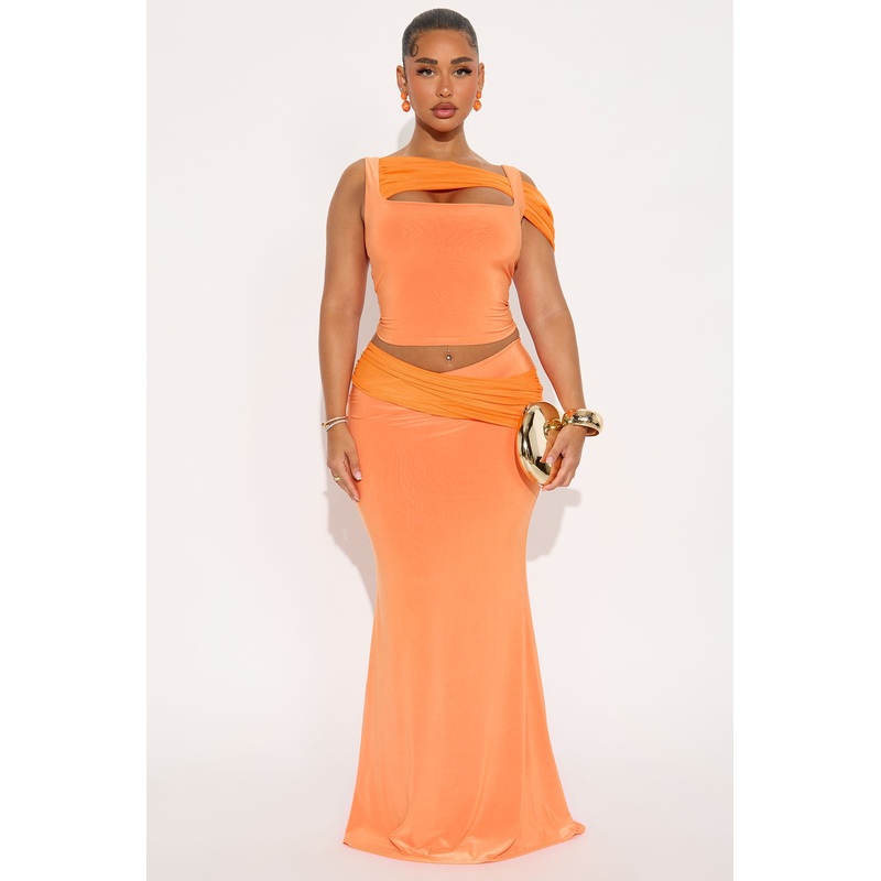 In My Maxi Skirt Set – Orange