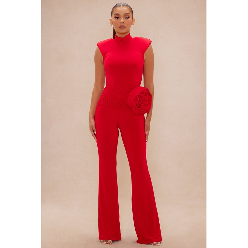 Rosalina Top And Pant Set – Red