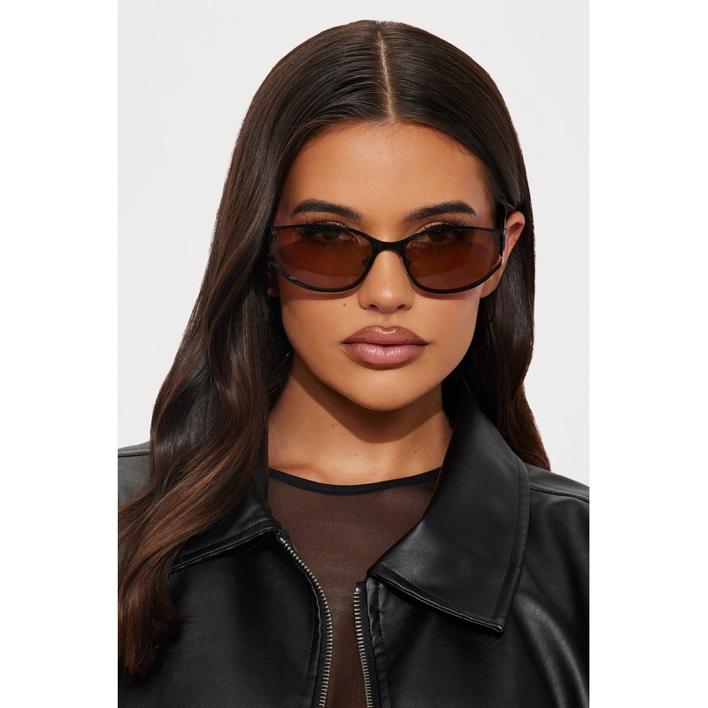 Shade All Over Round Sunglasses – Black