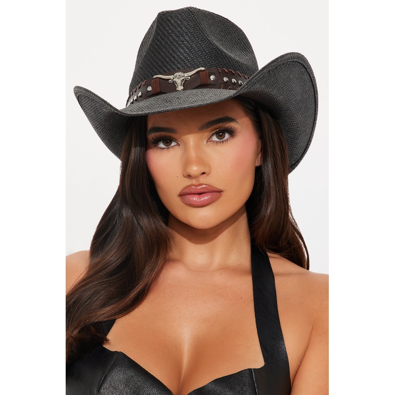 Stay Wild Stay Free Cowboy Hat – Black