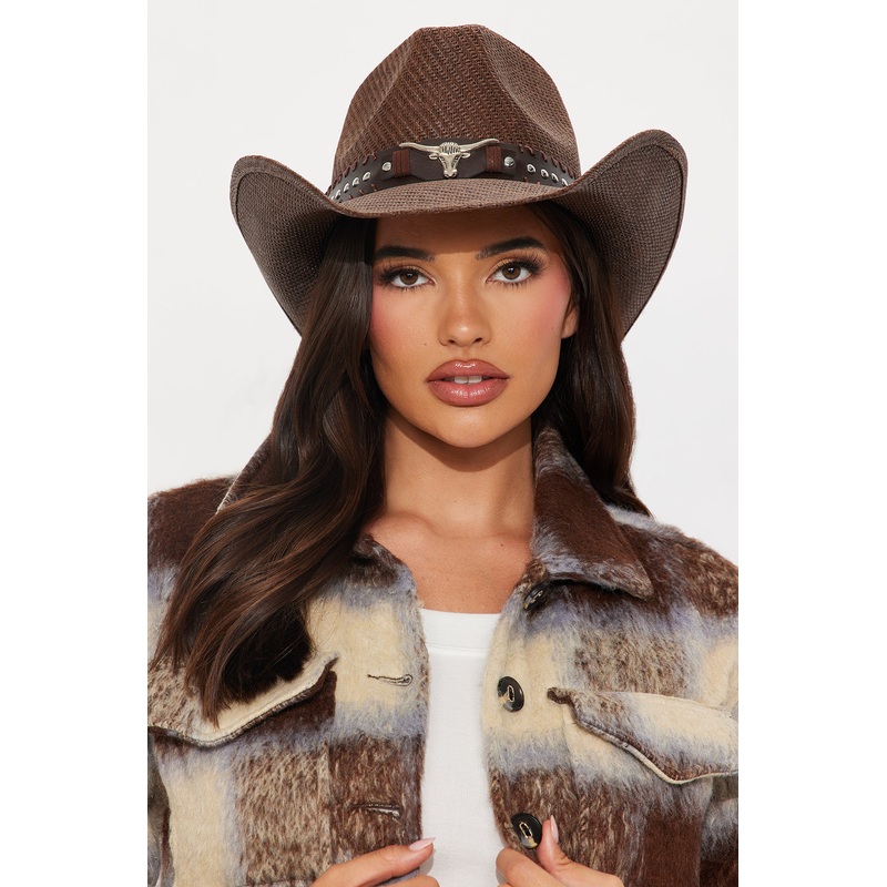 Stay Wild Stay Free Cowboy Hat – Brown