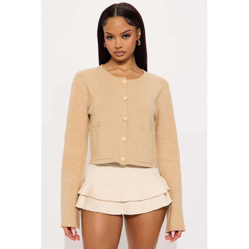 Sweet Talk Cardigan – Taupe