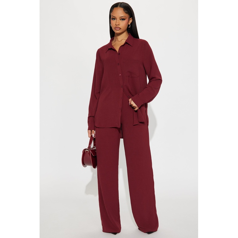 Makenzie Pant Set – Wine