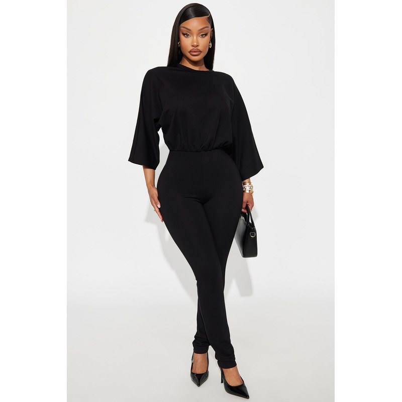 Rebecca Ponte Skinny Jumpsuit – Black