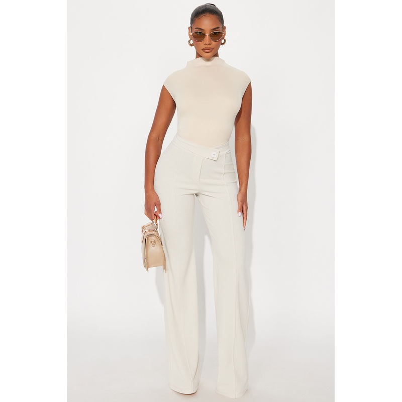 Tall Call It Even Wide Leg Dress Pants – Oatmeal
