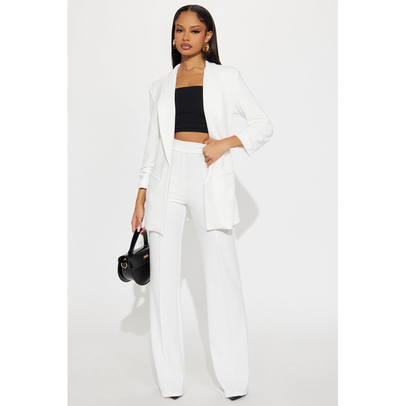 Victoria High Waisted Dress Pants – Ivory