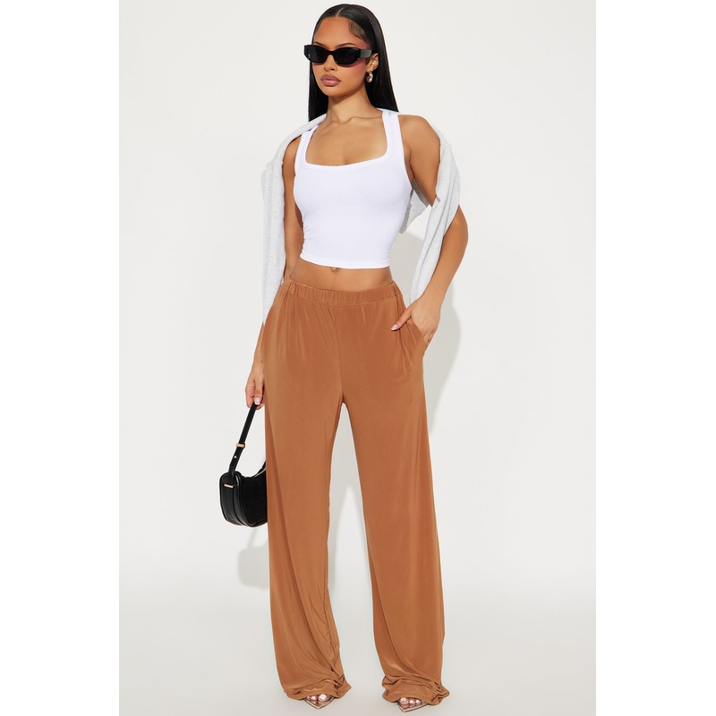 Kyandra Low Rise Wide Leg Pant 33 – Mocha