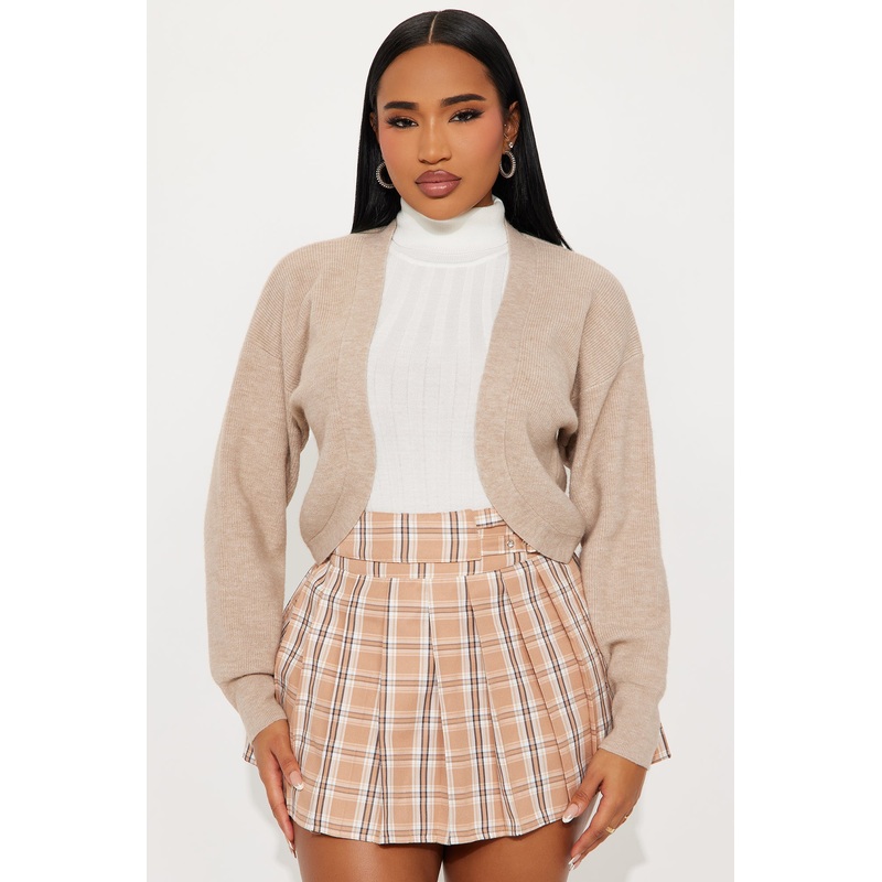 Ocean Breeze Shrug Sweater  – Taupe