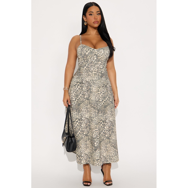 Wildest Dreams Midi Leopard Dress – Leopard