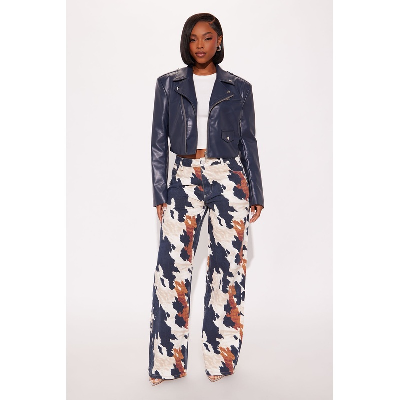 Dallas Artwalk Jeans – Brown/combo