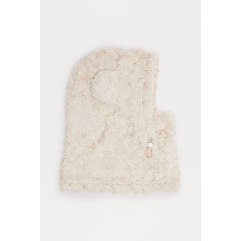Grizzly Mountain Faux Fur Balaclava – Ivory