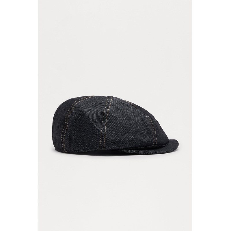 Hot Off The Press Cabbie Hat – Dark Wash
