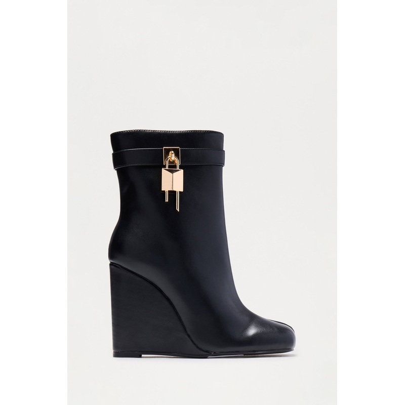 Oliver Tabi Wedge Booties – Black