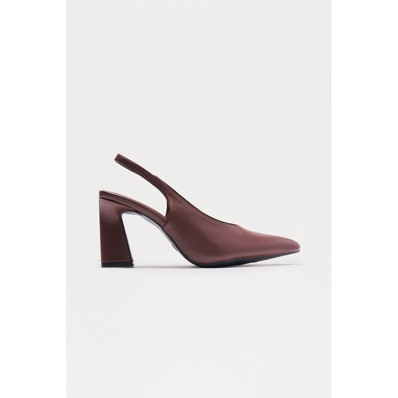 Taven Slingback Pumps – Chocolate