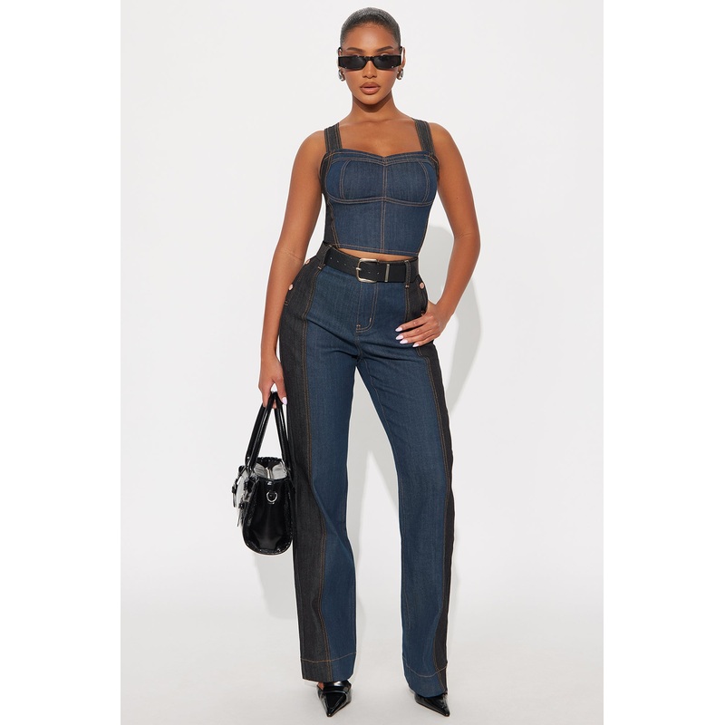 Busy Body Stretch Tailored Jeans – Dark Wash