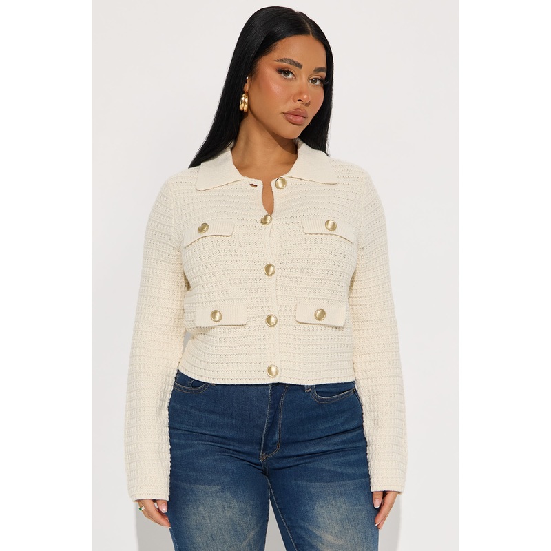 Fill Me In Cardigan – Cream