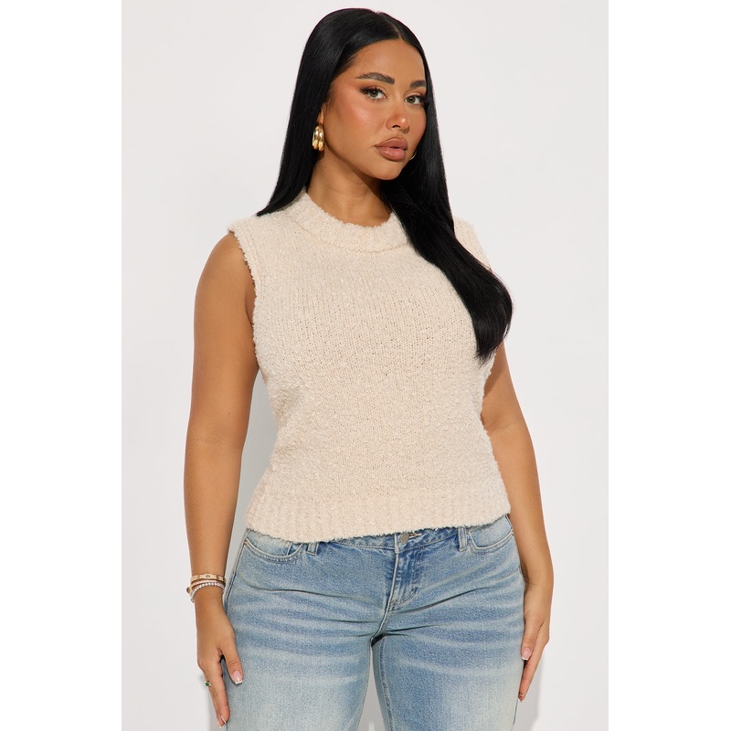 Heart’s Racing Pullover Sweater – Cream