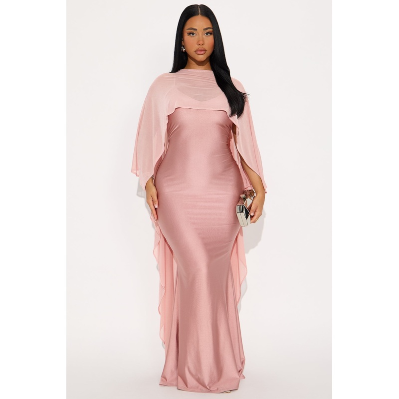 Staying True Satin Maxi Dress – Mauve