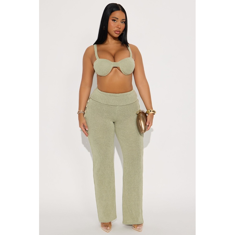 Summer Seashell Pant Set – Sage