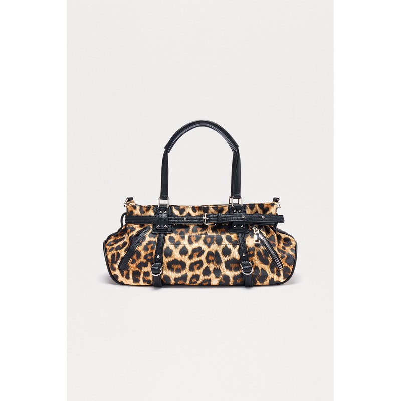 Tell Me Faux Leather Shoulder Bag – Leopard