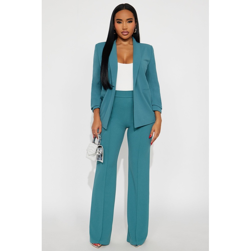 Victoria High Waisted Dress Pants – Jade