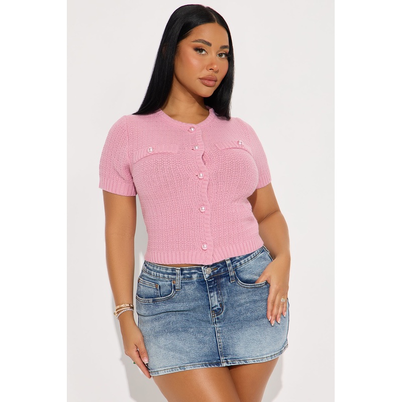 High Tea Girl Cardigan – Pink