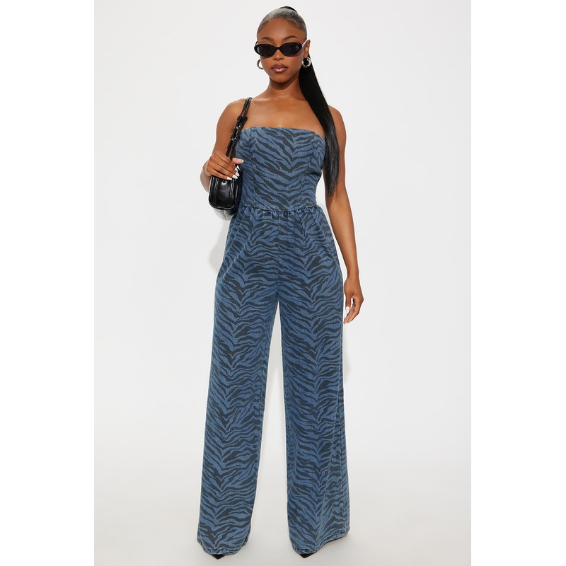 Wild Soul Denim Jumpsuit – Medium Wash