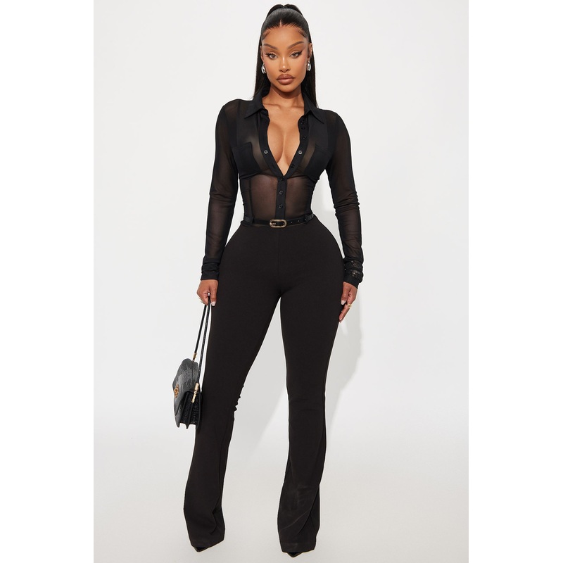 Ava Belted Jumpsuit – Black