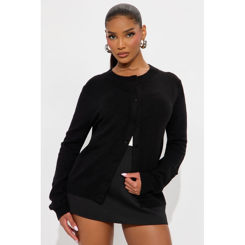 Comfort Club Cardigan – Black