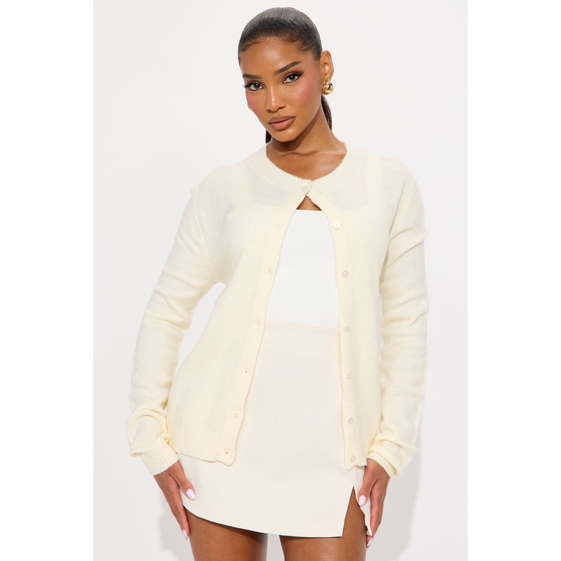 Comfort Club Cardigan – Cream