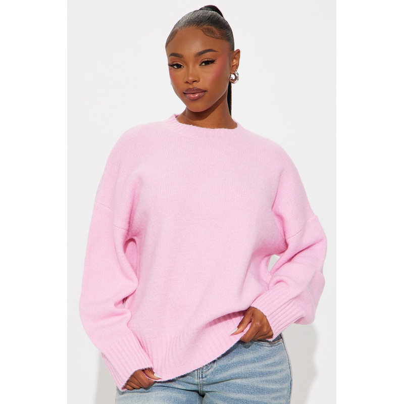 On Wednesdays Pullover Sweater – Pink