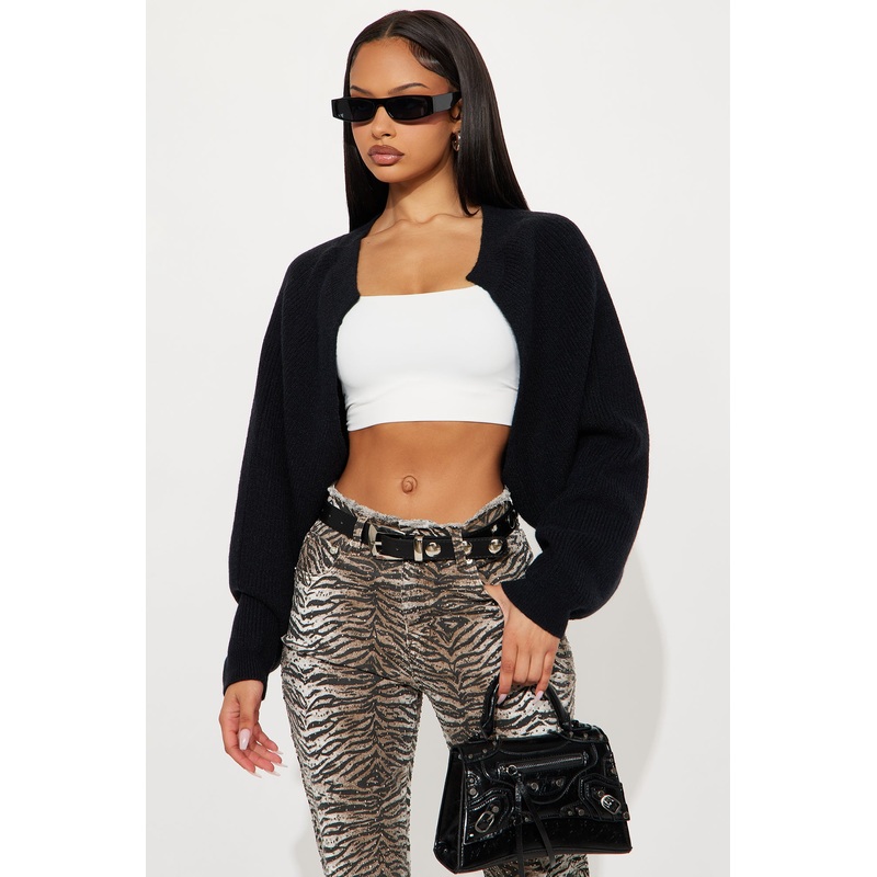 Whatever She Wants Cardigan – Black