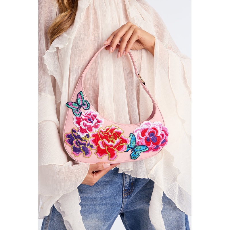 Beautiful Bouquet Shoulder Bag – Pink