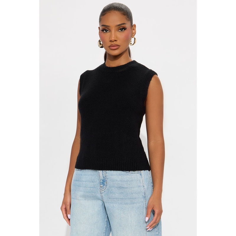 Fall For You Pullover Sweater – Black