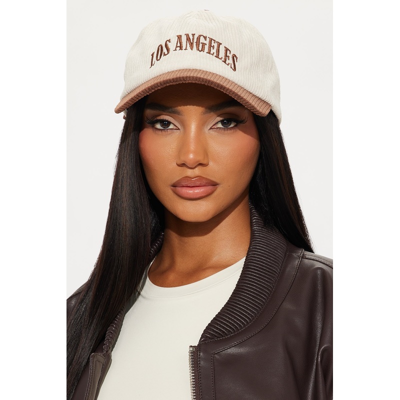LA City Vibes Corduroy Baseball Hat – Brown/combo