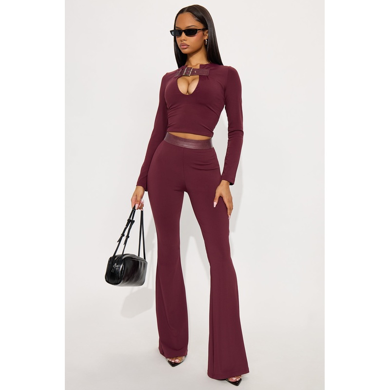 Locked In Pant Set – Plum
