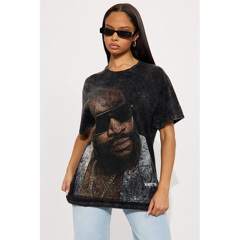 Rick Ross Jumbo Washed Tee – Black Wash