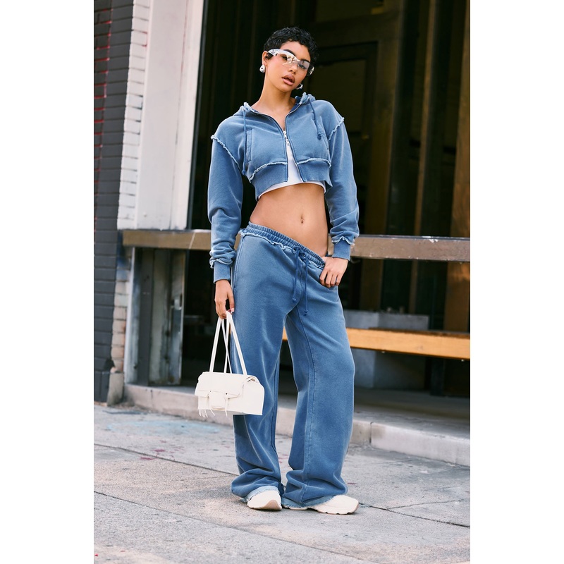 Your Favorite Fleece Low Rise Pant Set – Blue