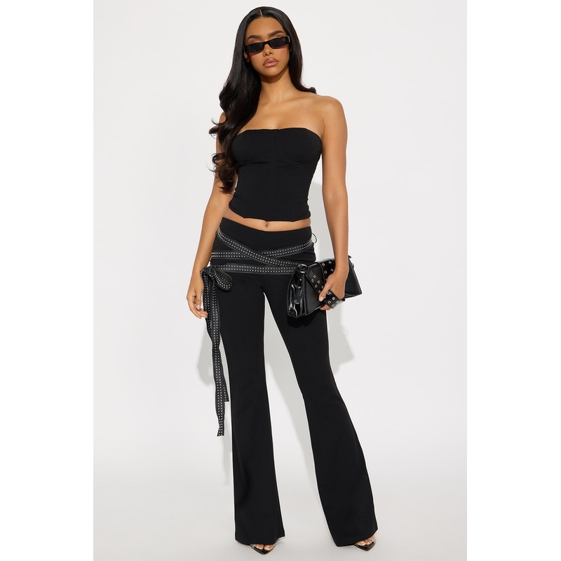 Cant Stop Me Corset Pant Set – Black