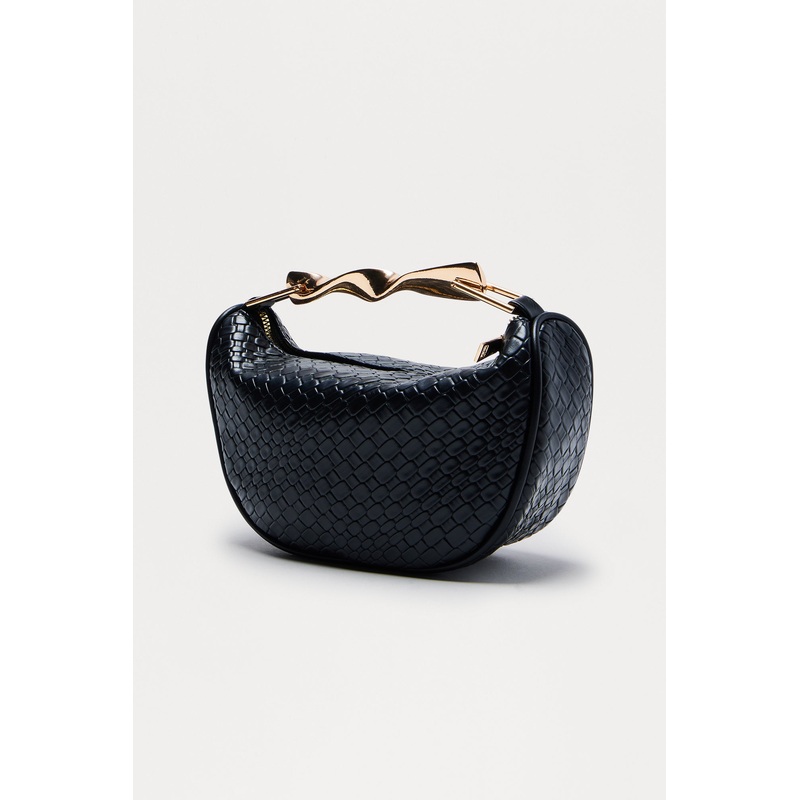 The Real Relate Faux Leather Satchel Handbag – Black