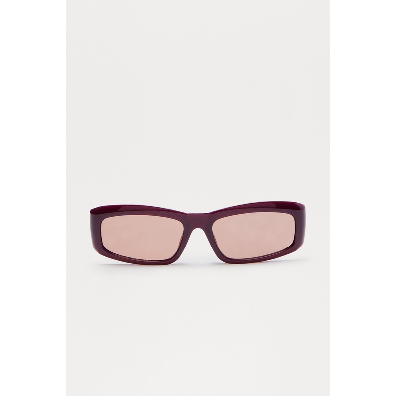Top Down Square Sunglasses – Burgundy