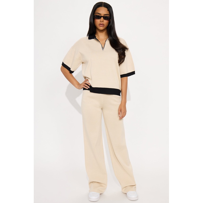 Amelia Sweater Pant Set – Taupe