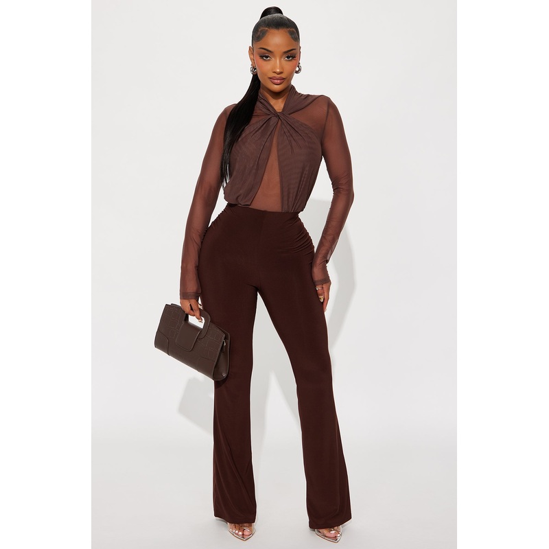 Waiting On You Flare Pant 32 – Chocolate