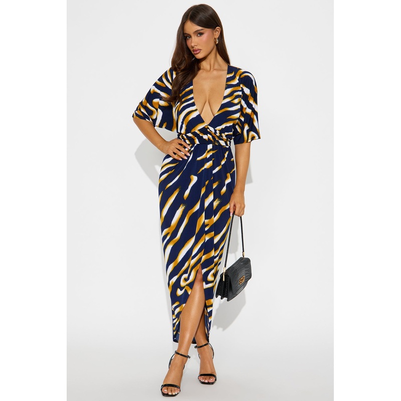 All Inclusive Maxi Dress – Navy/combo