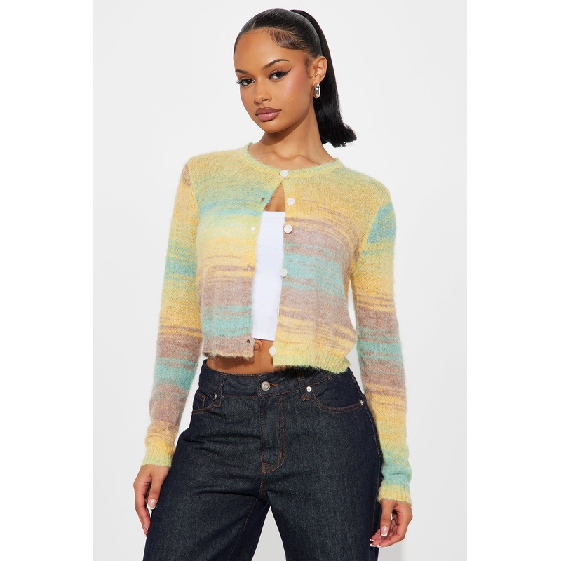 Lily Color Block Cardigan – Multi Color