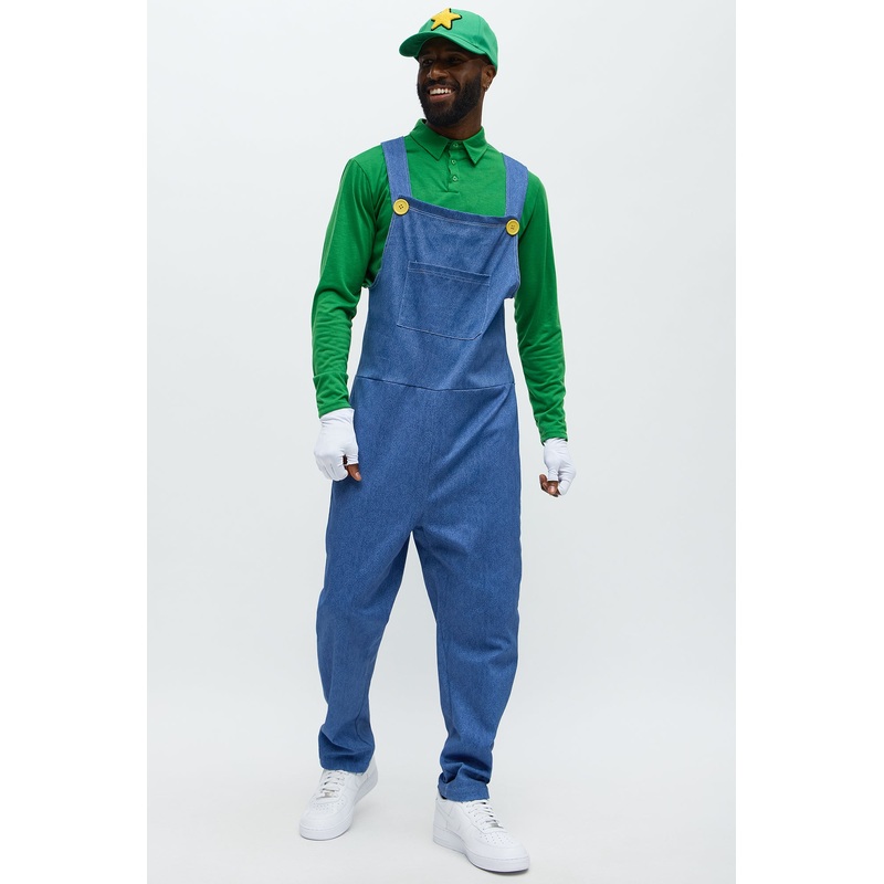 Power Up Brothers Halloween Costume – Green/combo