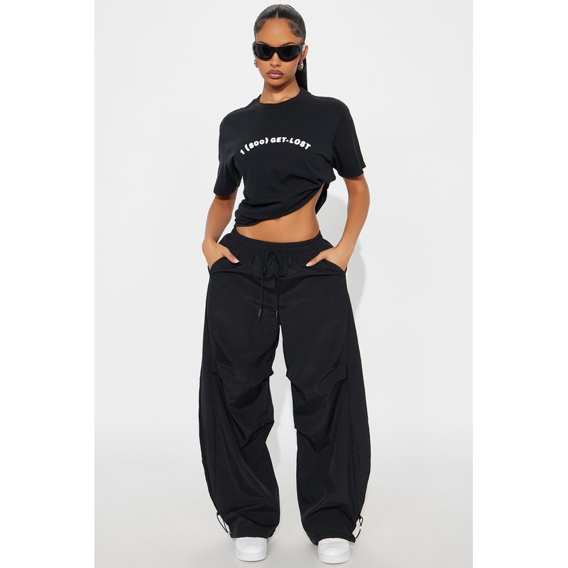All The More Reason Windbreaker Jogger Pant – Black