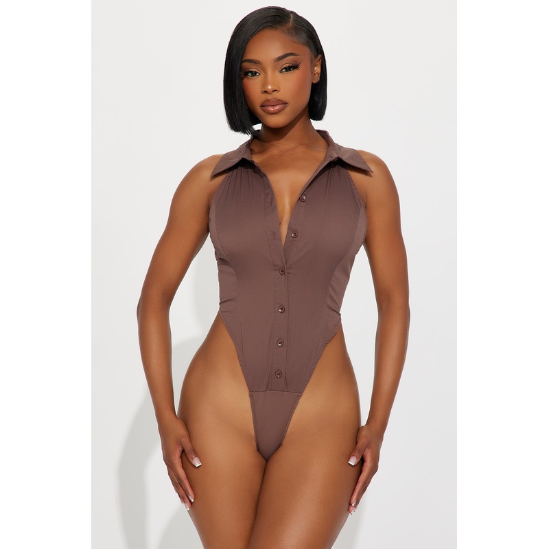 Best Of Me Bodysuit – Dark Brown